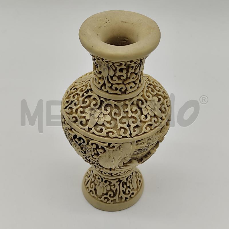 VASETTO RESINA H 16CM INTARSIATO  | Mercatino dell'Usato Corbetta 4