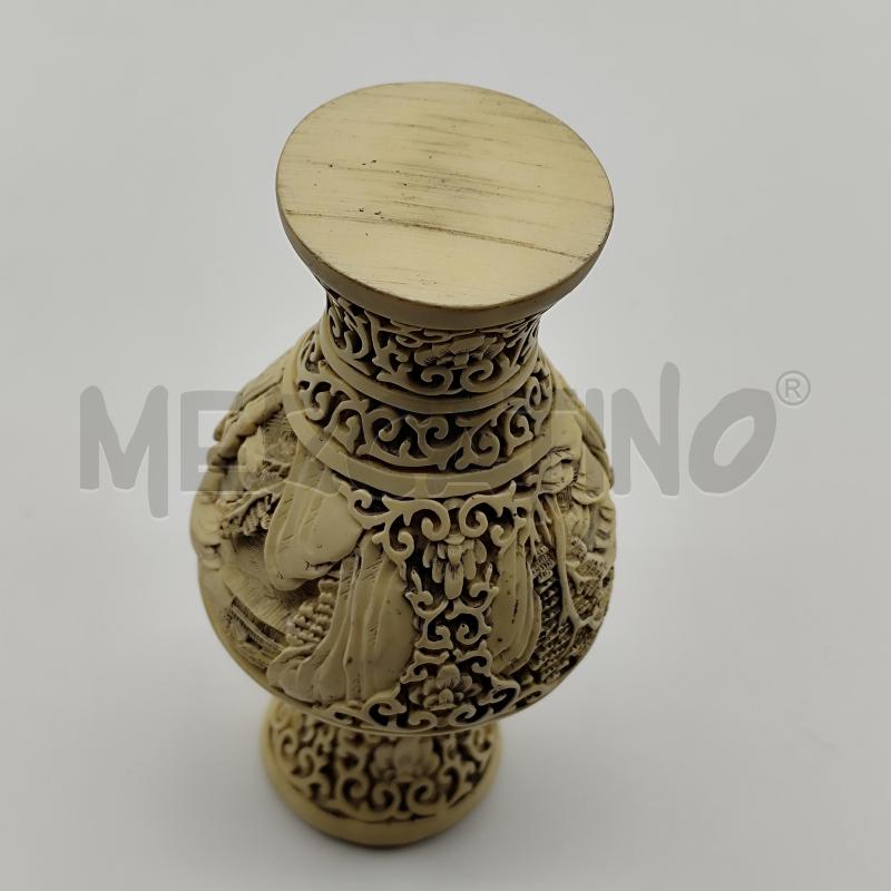 VASETTO RESINA H 16CM INTARSIATO  | Mercatino dell'Usato Corbetta 5