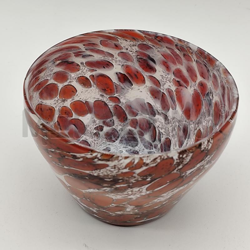 VASETTO VETRO DI MURANO ROSSO BIANCO | Mercatino dell'Usato Corbetta 2