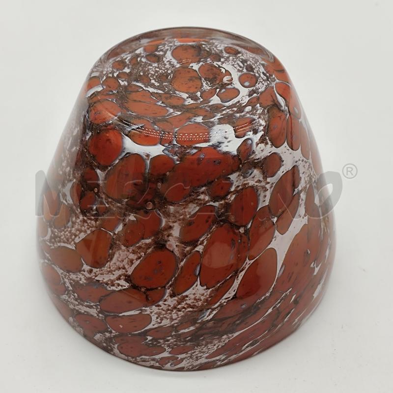 VASETTO VETRO DI MURANO ROSSO BIANCO | Mercatino dell'Usato Corbetta 3