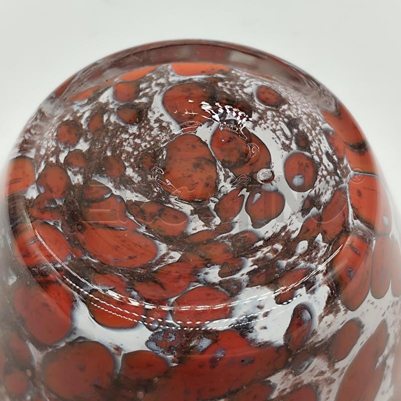 VASETTO VETRO DI MURANO ROSSO BIANCO | Mercatino dell'Usato Corbetta 4