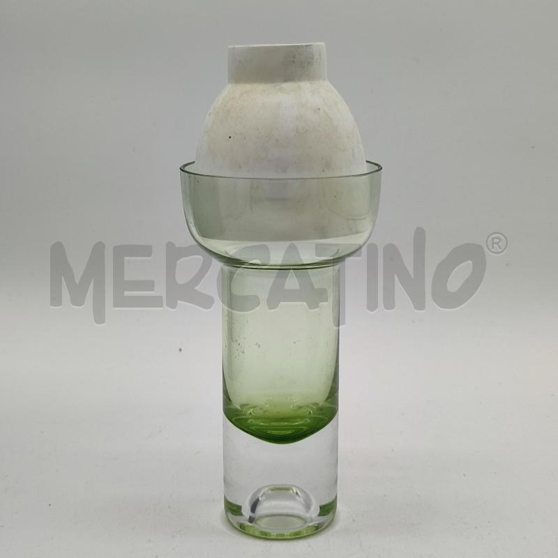 VASETTO VILLEROY & BOCH SFUMATURE VERDI COP. BIANCO | Mercatino dell'Usato Corbetta 3