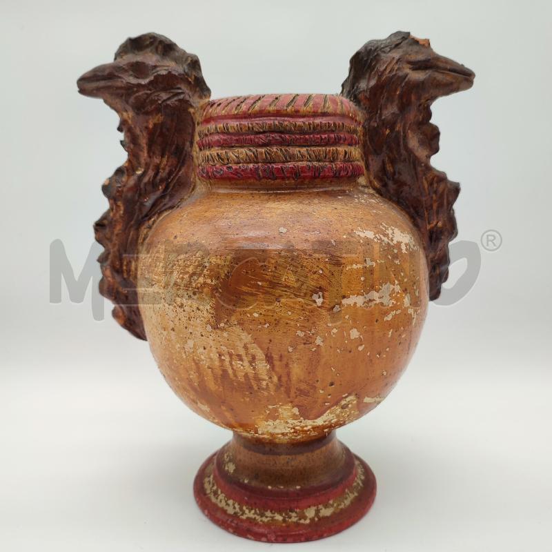 VASO ANTICO IN COTTO MANICI CREATURE ALATE | Mercatino dell'Usato Corbetta 2
