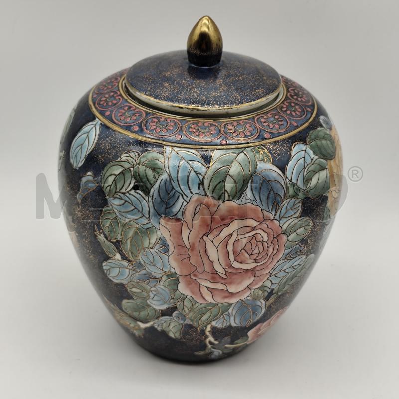 VASO H.F.P. MACAU CHINA BLU ROSE | Mercatino dell'Usato Corbetta 1
