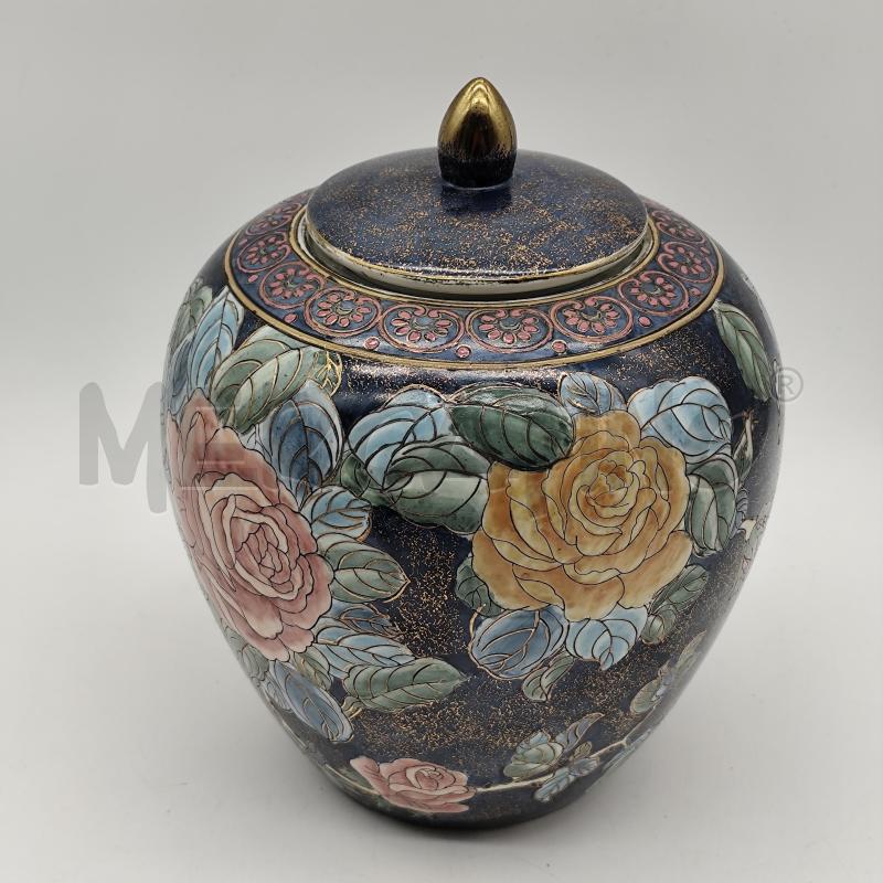 VASO H.F.P. MACAU CHINA BLU ROSE | Mercatino dell'Usato Corbetta 2