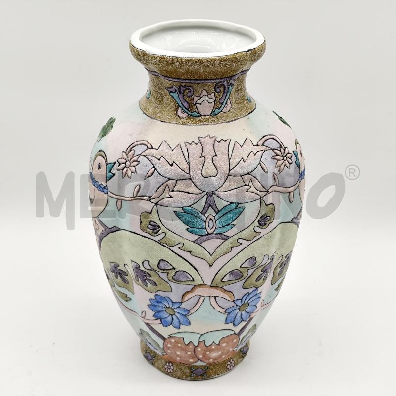 VASO KILN ART SABBIATO FANTASIA ROSA/AZZ | Mercatino dell'Usato Corbetta 1