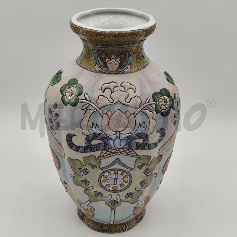VASO KILN ART SABBIATO FANTASIA ROSA/AZZ | Mercatino dell'Usato Corbetta 2