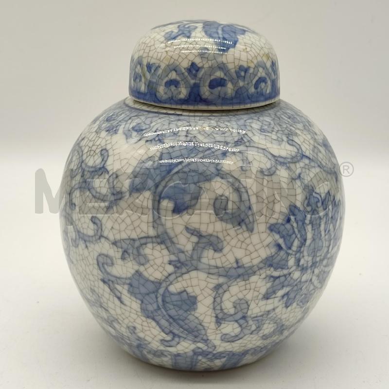 VASO ORIENTALE AZZ CREPET FOGLIE | Mercatino dell'Usato Corbetta 1