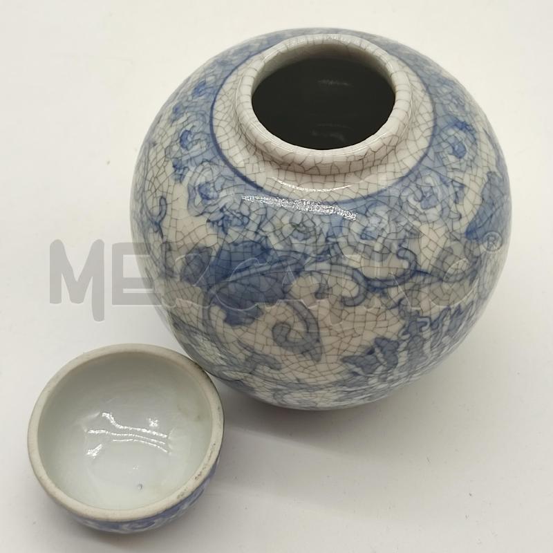 VASO ORIENTALE AZZ CREPET FOGLIE | Mercatino dell'Usato Corbetta 3