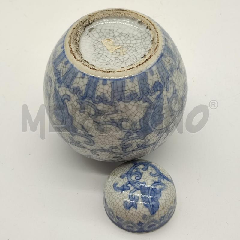 VASO ORIENTALE AZZ CREPET FOGLIE | Mercatino dell'Usato Corbetta 4