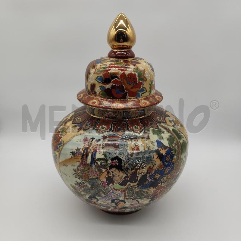 VASO ROYAL SATSUMA CHINA 286 SPICCHI SCENE FIORI | Mercatino dell'Usato Corbetta 1