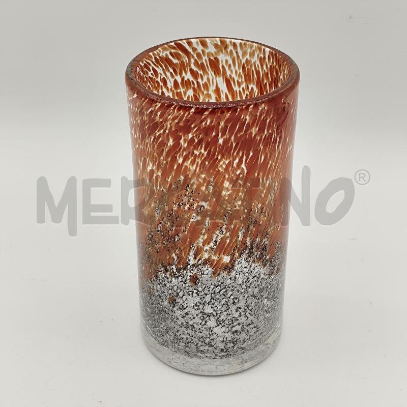 VASO VETRO DI MURANO ARTE TUMBLER ROSSO | Mercatino dell'Usato Corbetta 1