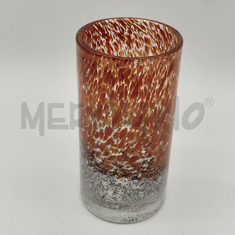 VASO VETRO DI MURANO ARTE TUMBLER ROSSO | Mercatino dell'Usato Corbetta 2