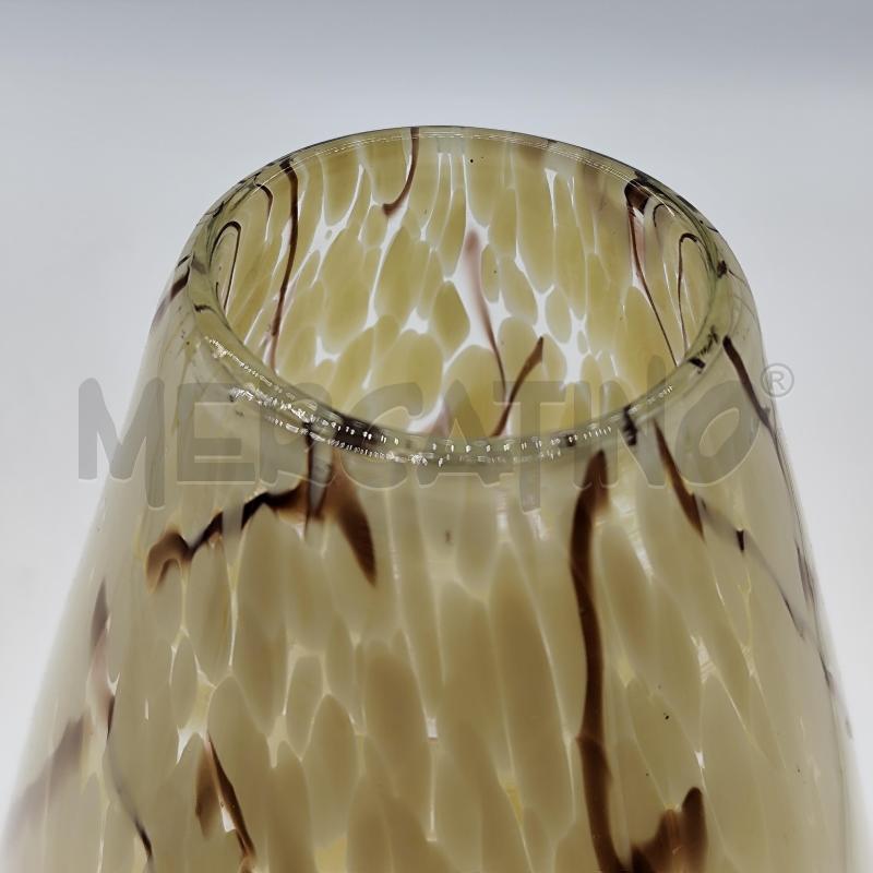 VASO VETRO GOCCE SABBIA 32CM | Mercatino dell'Usato Corbetta 4