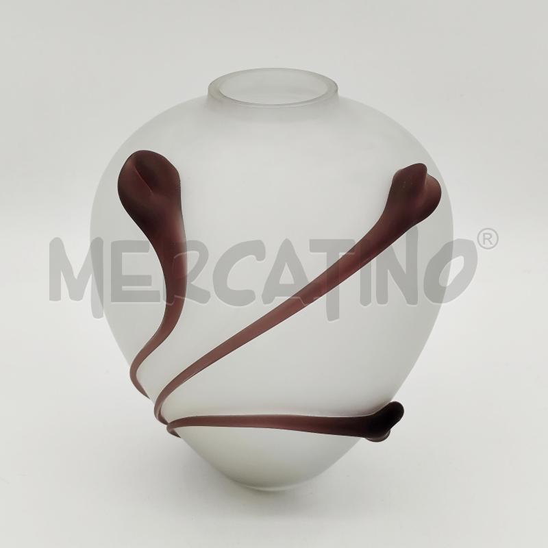 VASO VETRO PAOLO TRAVESI COLLEZIONE | Mercatino dell'Usato Corbetta 1