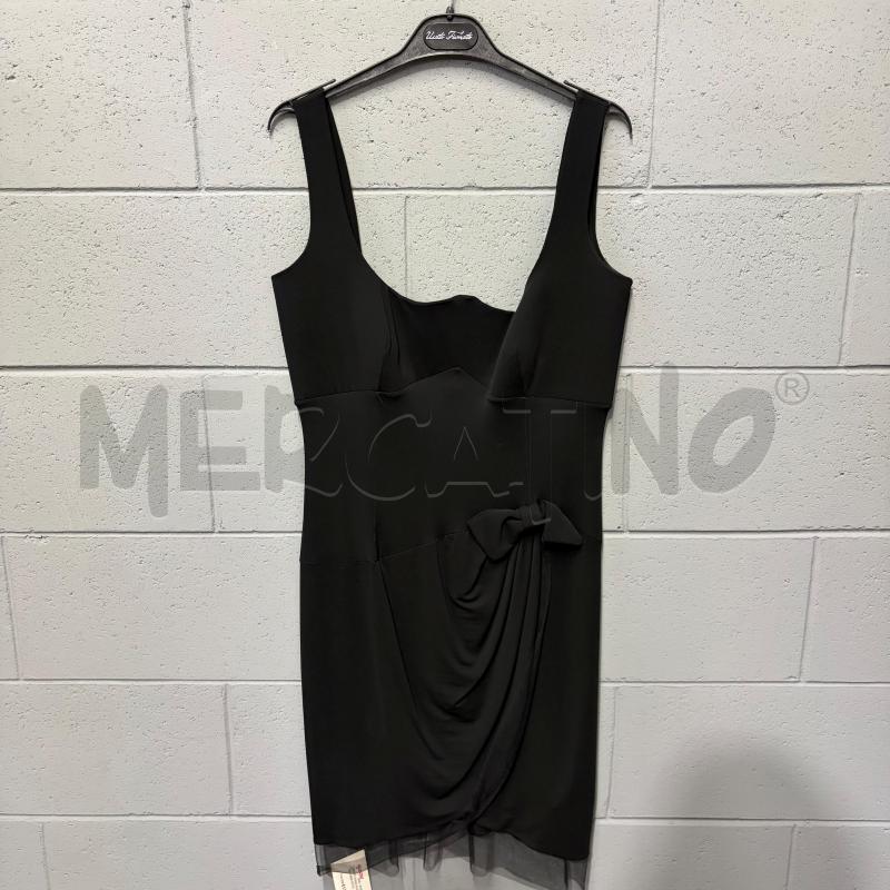 VESTITO DONNA BLUMARINE S NERO PETTO SAGOM FIOCCO FIANCO | Mercatino dell'Usato Corbetta 1