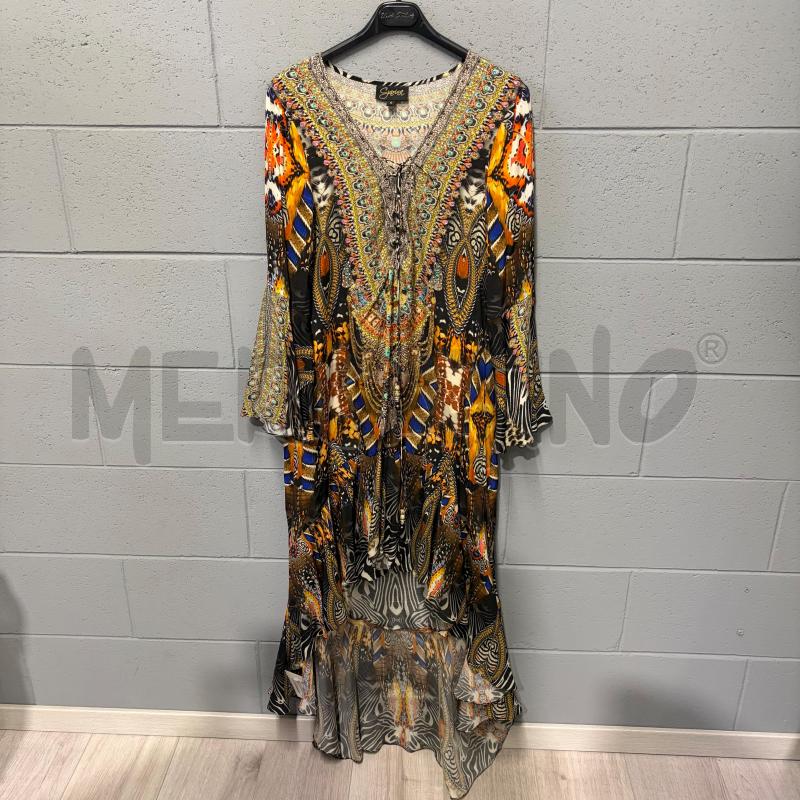 VESTITO DONNA CZARINA DECORO JAQUARD STRASS ST PIUME/ANIMALIER/JAQUARD | Mercatino dell'Usato Corbetta 1