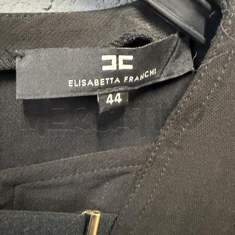 VESTITO DONNA ELISABETTA FRANCHI 3/4 NERO LACCI INCROCIATI PETTO | Mercatino dell'Usato Corbetta 2