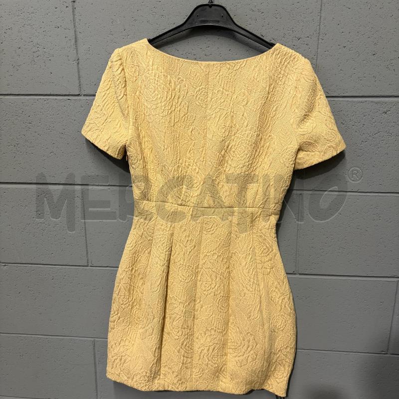VESTITO DONNA ELISABETTA FRANCH M/M ECRU FOGLIE RILIEVO GONNA STECCATA | Mercatino dell'Usato Corbetta 4