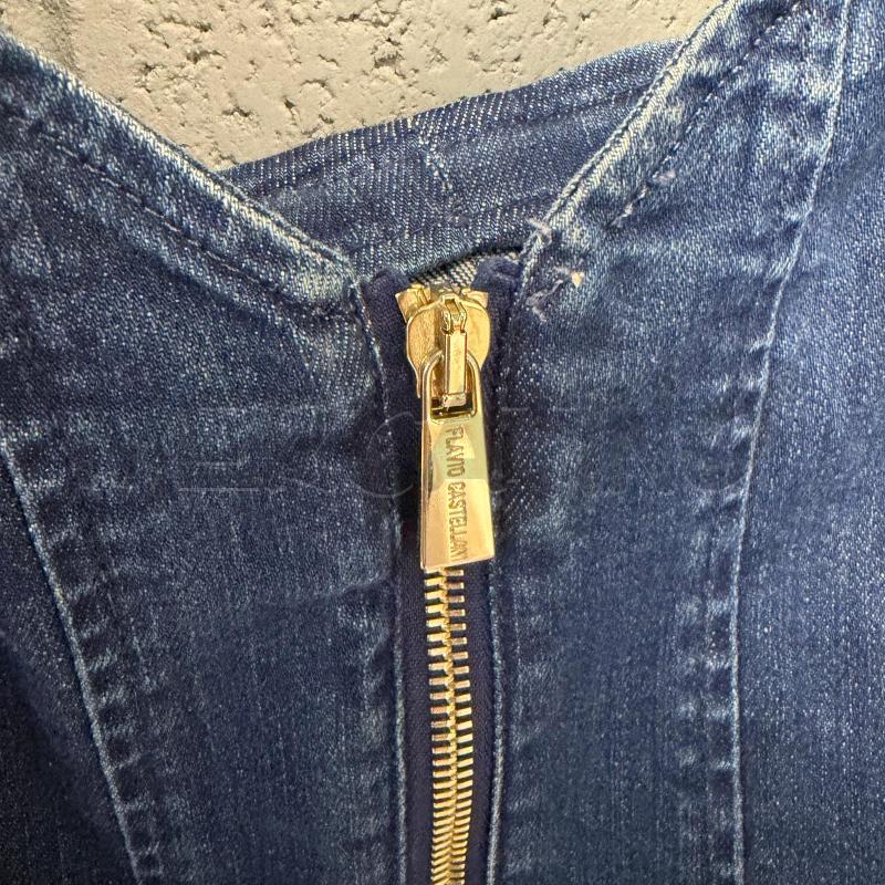 VESTITO DONNA FLAVIO CASTELLANI S JEANS SFUM HARDWARE DORATI | Mercatino dell'Usato Corbetta 2