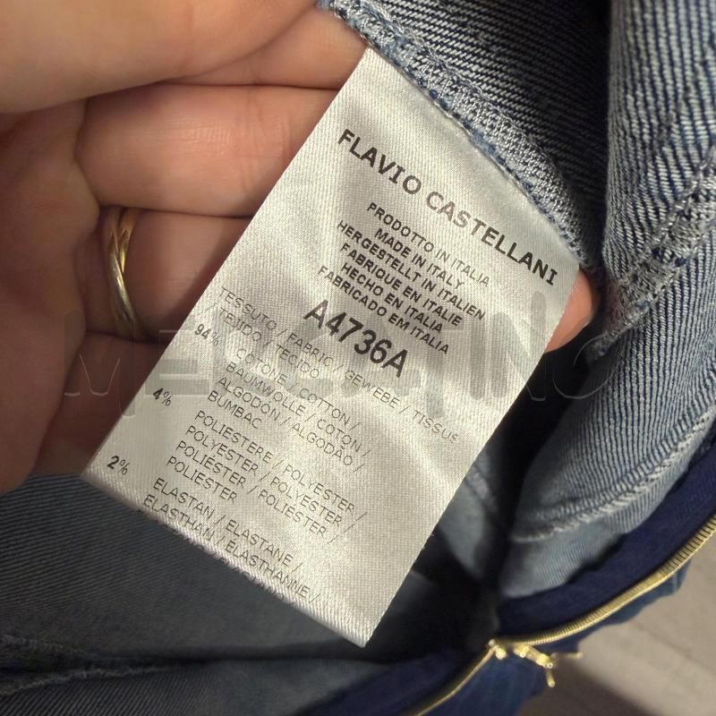 VESTITO DONNA FLAVIO CASTELLANI S JEANS SFUM HARDWARE DORATI | Mercatino dell'Usato Corbetta 4