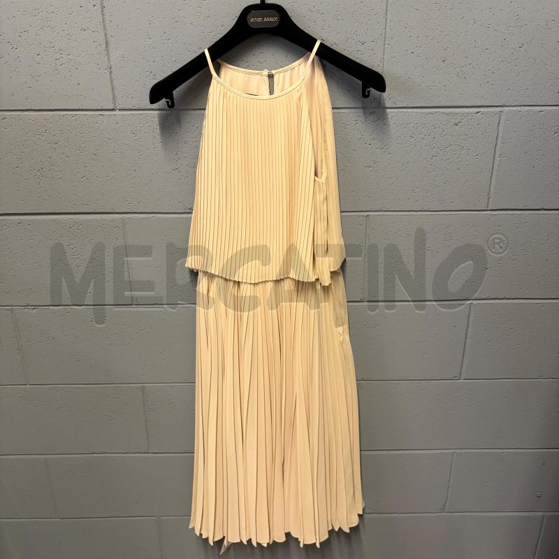 VESTITO DONNA GIORGIO ARMANI S ECRU PLISSE' SOPRA/SOTTO  | Mercatino dell'Usato Corbetta 1