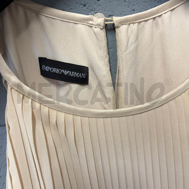 VESTITO DONNA GIORGIO ARMANI S ECRU PLISSE' SOPRA/SOTTO  | Mercatino dell'Usato Corbetta 2
