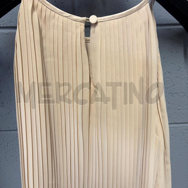 VESTITO DONNA GIORGIO ARMANI S ECRU PLISSE' SOPRA/SOTTO  | Mercatino dell'Usato Corbetta 4