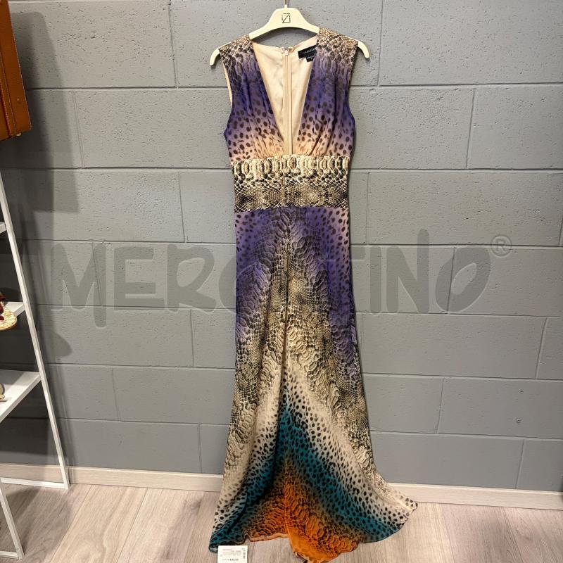 VESTITO DONNA MARCIANO S/M LUNGO ANIMALIER VIOLA/ARANCIO/BEIGE | Mercatino dell'Usato Corbetta 1