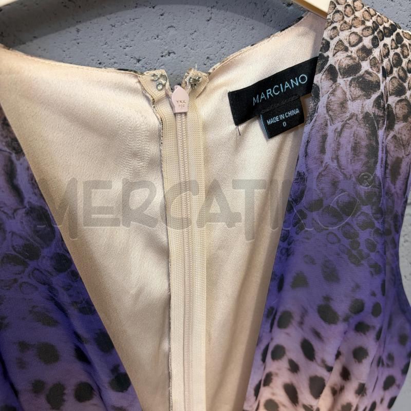 VESTITO DONNA MARCIANO S/M LUNGO ANIMALIER VIOLA/ARANCIO/BEIGE | Mercatino dell'Usato Corbetta 2