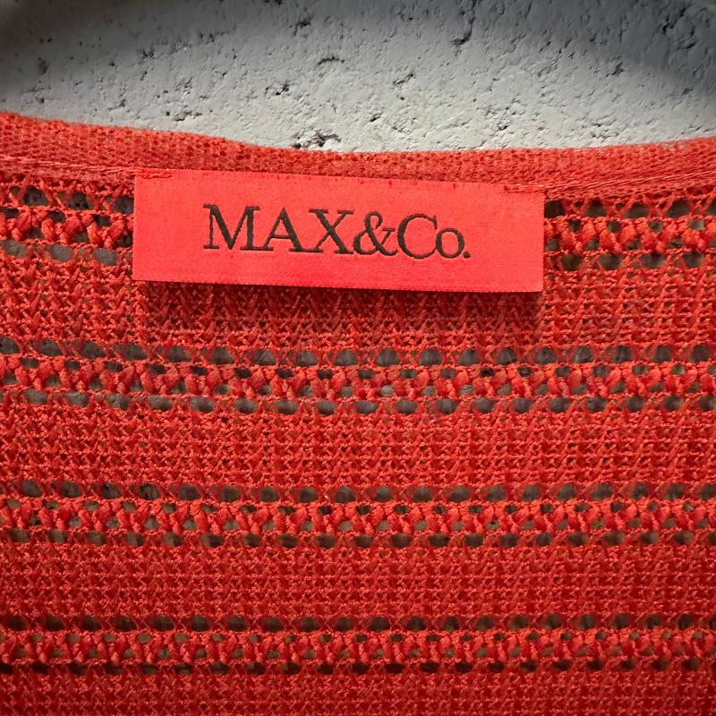 VESTITO DONNA MAX&CO M/M ARANCIO STRISCE TRAF GONNA SVASATA | Mercatino dell'Usato Corbetta 3