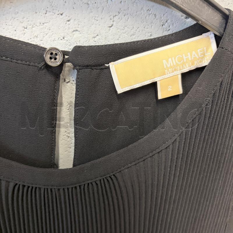VESTITO DONNA MICHAEL KORS S/M NERO PLISSE COULISSE | Mercatino dell'Usato Corbetta 2
