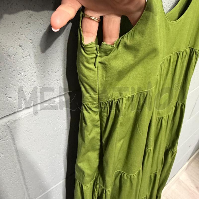 VESTITO DONNA MICHAEL KORS S VERDE LUNGO STRISCE | Mercatino dell'Usato Corbetta 4
