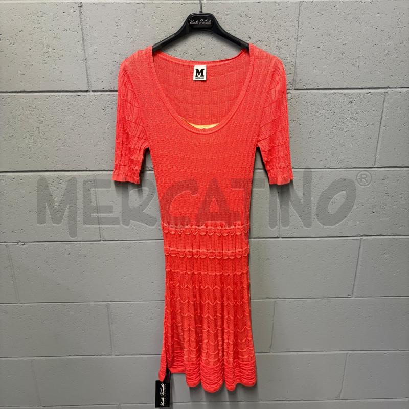 VESTITO DONNA MISSONI ARANCIO TRAMA RILIEVO ARRICCIATO | Mercatino dell'Usato Corbetta 1