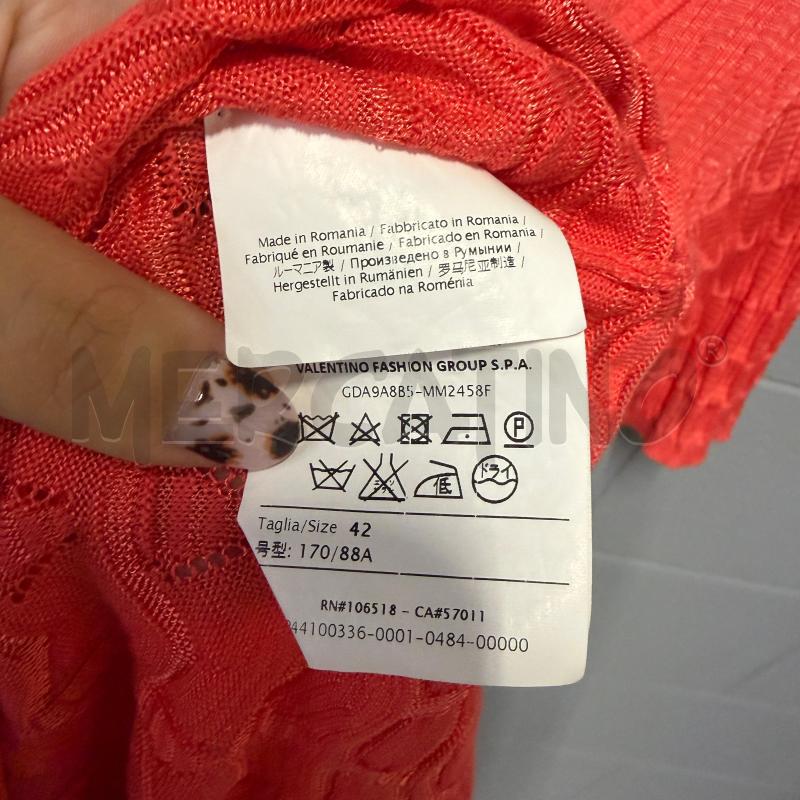 VESTITO DONNA MISSONI ARANCIO TRAMA RILIEVO ARRICCIATO | Mercatino dell'Usato Corbetta 4