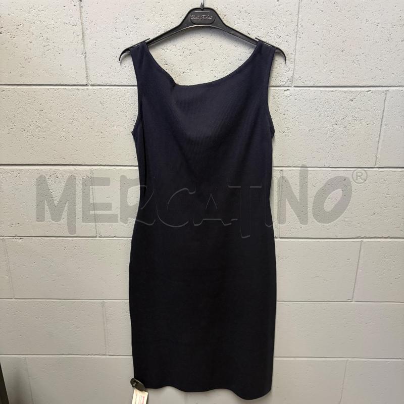 VESTITO DONNA PRADA S/M BLU COTONE STRETCH TUBINO | Mercatino dell'Usato Corbetta 1