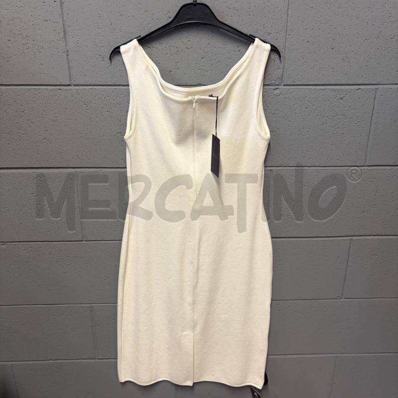 VESTITO DONNA PRADA S/M PANNA COTONE STRETCH TUBINO | Mercatino dell'Usato Corbetta 3