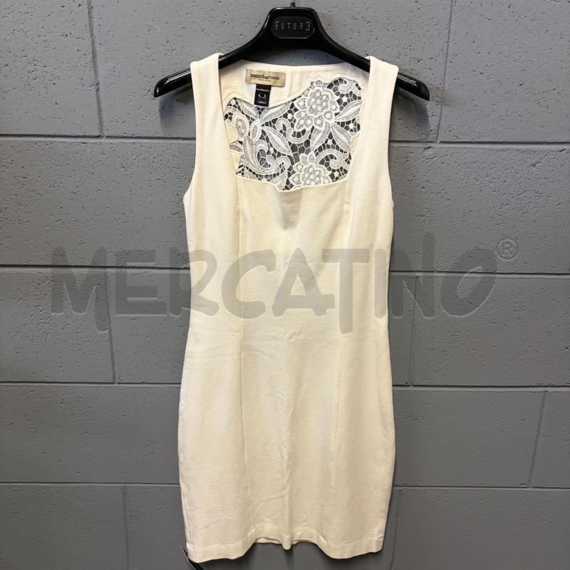 VESTITO DONNA ROCCOBAROCCO S/M PANNA RETRO RICAMO FIORI | Mercatino dell'Usato Corbetta 1