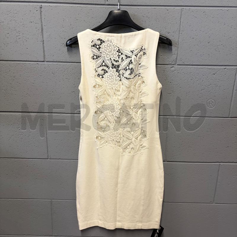 VESTITO DONNA ROCCOBAROCCO S/M PANNA RETRO RICAMO FIORI | Mercatino dell'Usato Corbetta 3