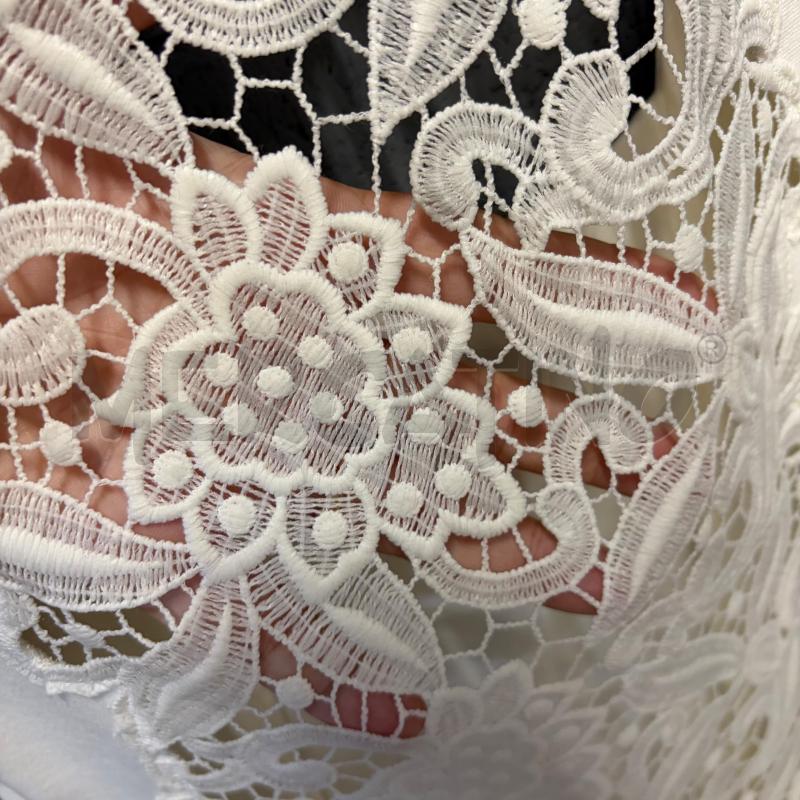 VESTITO DONNA ROCCOBAROCCO S/M PANNA RETRO RICAMO FIORI | Mercatino dell'Usato Corbetta 4