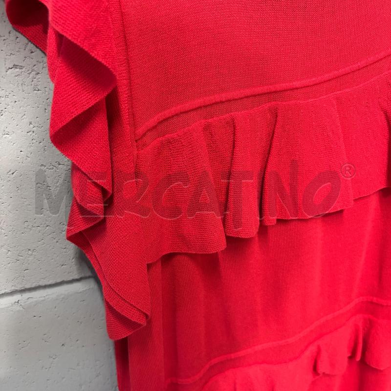 VESTITO DONNA TWINSET M/M ROSSO VOULANT | Mercatino dell'Usato Corbetta 3
