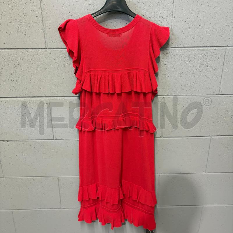 VESTITO DONNA TWINSET M/M ROSSO VOULANT | Mercatino dell'Usato Corbetta 4
