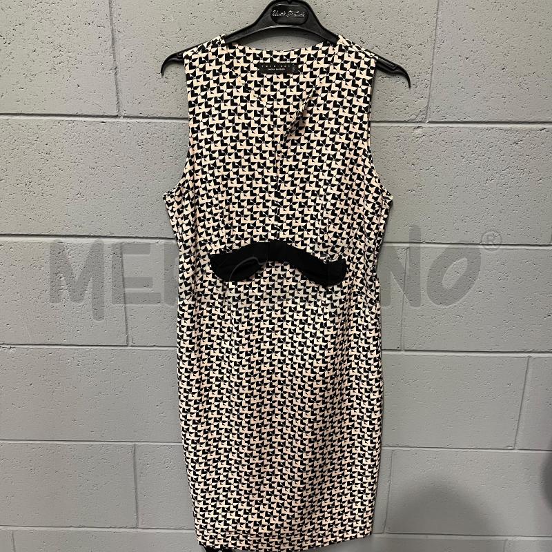 VESTITO DONNA TWINSET S/M CUORI PANNA/NERO CINTURA | Mercatino dell'Usato Corbetta 1