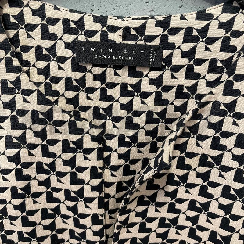 VESTITO DONNA TWINSET S/M CUORI PANNA/NERO CINTURA | Mercatino dell'Usato Corbetta 2