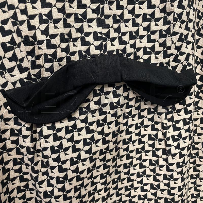 VESTITO DONNA TWINSET S/M CUORI PANNA/NERO CINTURA | Mercatino dell'Usato Corbetta 3