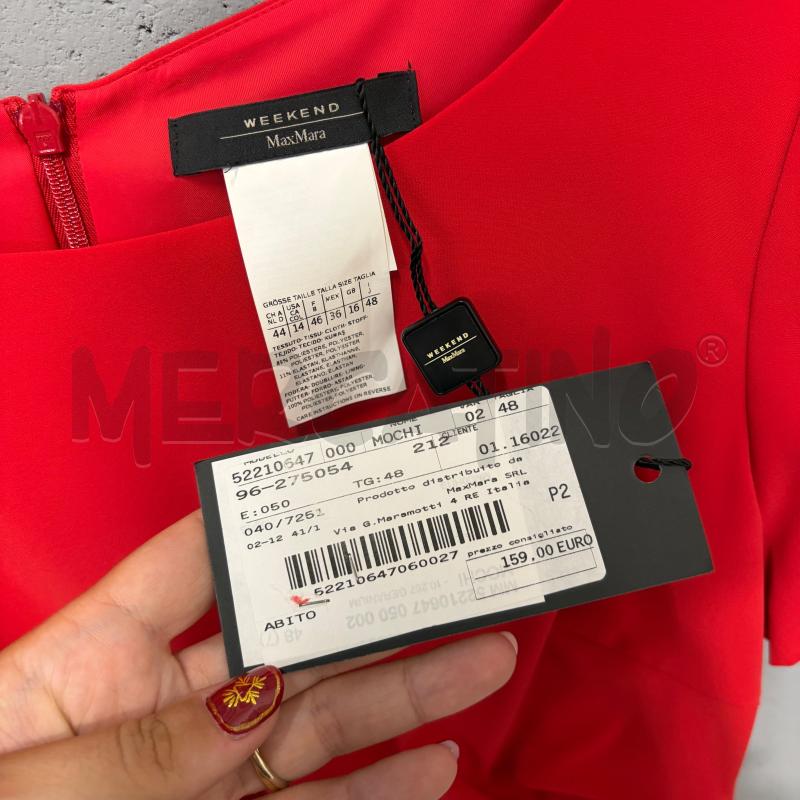 VESTITO DONNA WEEKEND M/M ROSSO LATO ARRICCIATURA  | Mercatino dell'Usato Corbetta 2