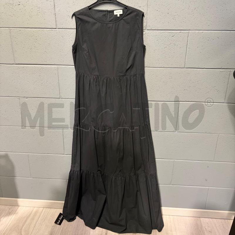 VESTITO DONNA WOOLRICH S/M GRIGIO SCURO LUNGO COTONE | Mercatino dell'Usato Corbetta 1