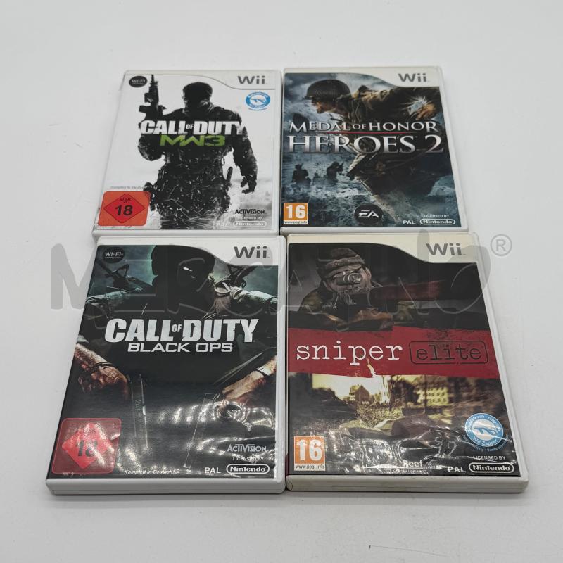VIDEOGIOCHI LOTTO 4 PZ GUERRA NINTENDO WII   | Mercatino dell'Usato Corbetta 2