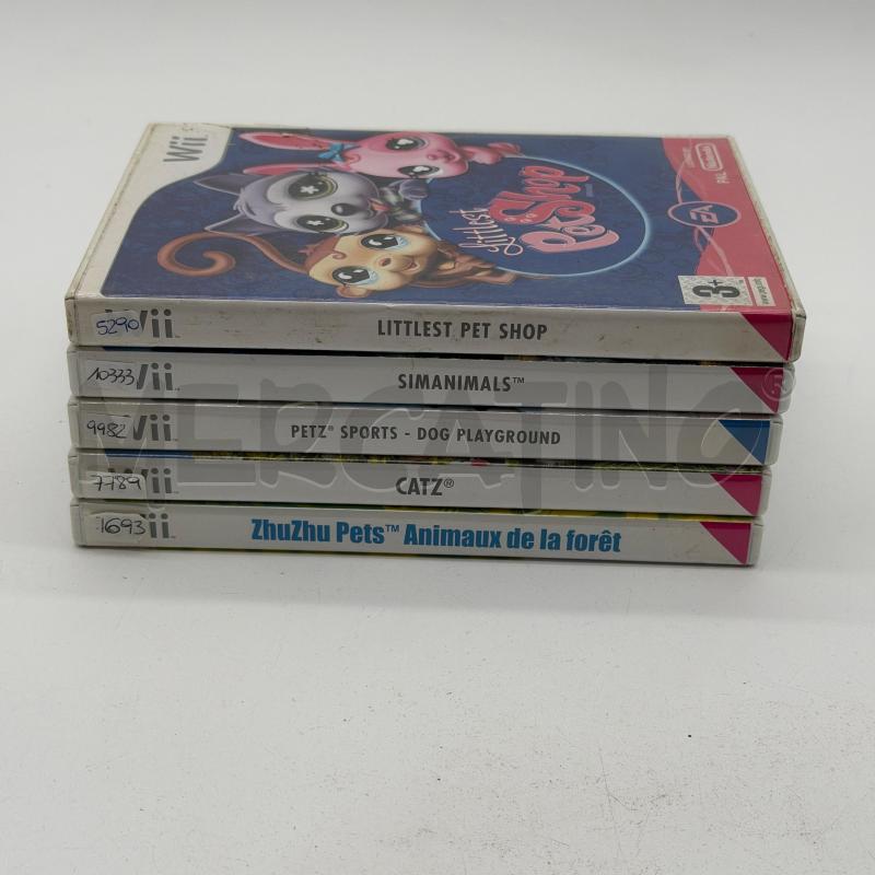 VIDEOGIOCHI LOTTO 5PZ ANIMALI NINTENDO WII   | Mercatino dell'Usato Corbetta 1