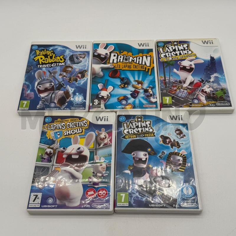 VIDEOGIOCHI LOTTO 5PZ RAYMAN RAVING RABBIDS NINTENDO WII   | Mercatino dell'Usato Corbetta 2